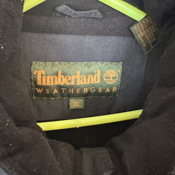Timberland Weathergear Mens XL Jacket Nylon Black Zip Up Outdoor - Picture 2 of 11